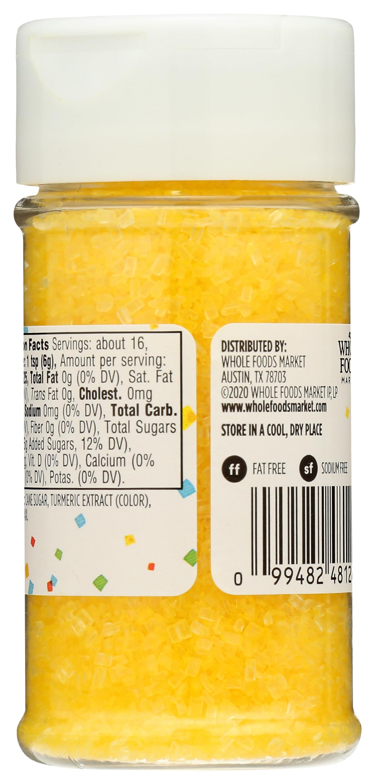365 by Whole Foods Market, Yellow Decorating Sugar, 3.3 Ounce