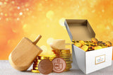 The Dreidel Company Chocolate Candy Milk Chocolate Coins, Hanukkah Gelt, Gold Coins, Made with Belgian Chocolate (1820-Pack)
