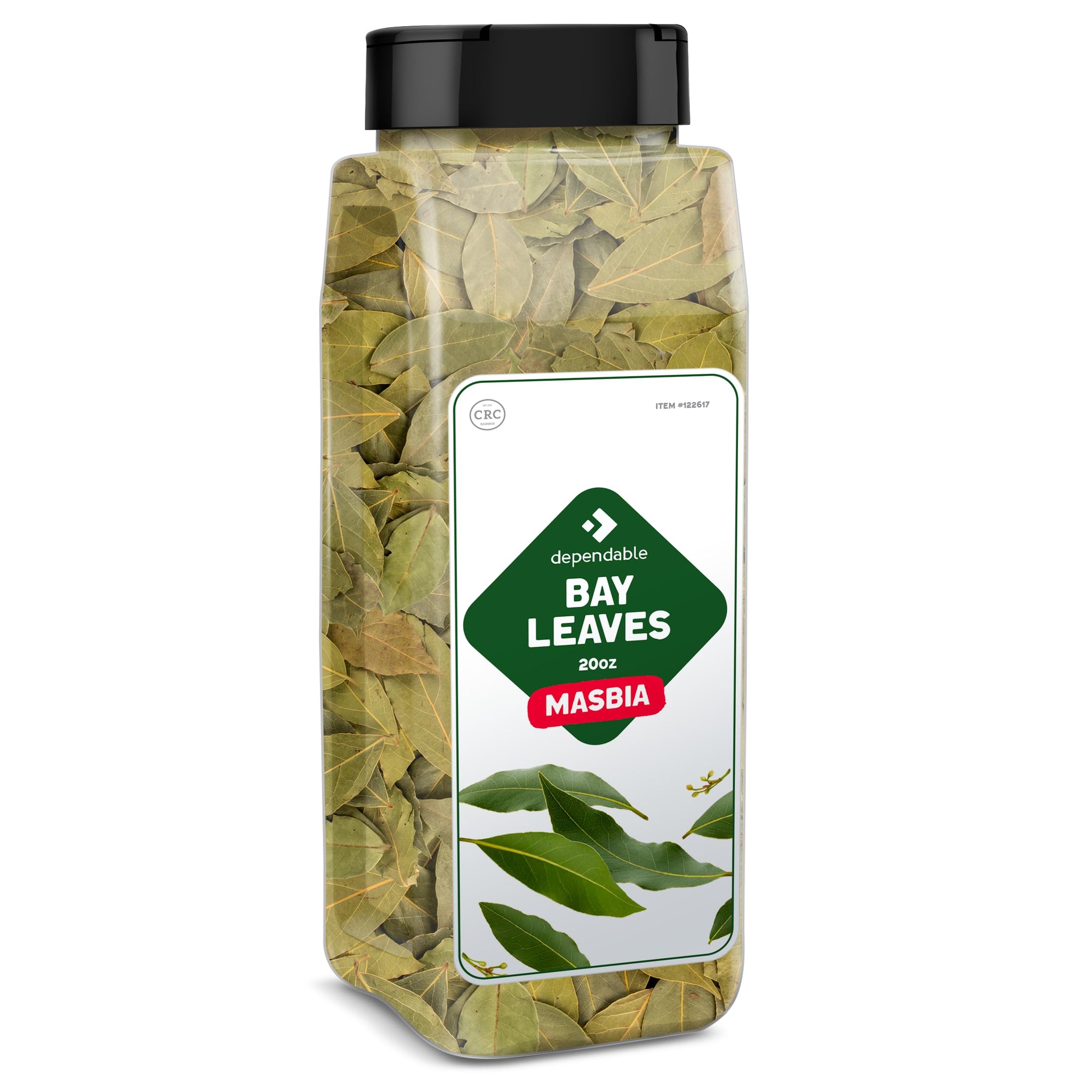 Dependable Foods Bay Leaves - 2 oz. Jar - 100% Natural, Non-GMO, Salt-Free | Kosher, Allergen-Free | Nature’s Aroma