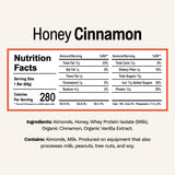 Rise Whey Protein Bars - Honey Cinnamon | Breakfast Bar & Protein Snack 18g Protein 4g Fiber Just 5 Whole Food Ingredients Gluten-Free Soy Free