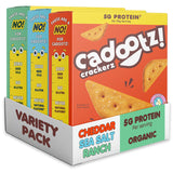 cadootz | Variety Pack | Organic Protein Kids Snack with 5g Protein, Clean Label, Gluten Free, No Seed Oils, No Artificial Dyes, Kosher Better-for-You