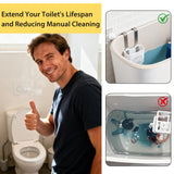 Toilet Tank Tablet Holder, Versatile Toilet Bowl Hanging Cleaner and Deodorizer Hanger, Prevents Flapper Jams & Residue, Extends Life of Drop-in
