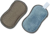 Microfiber Wholesale Sponge for Kitchen (6 Pack) - Suction Cup Hook Included, Reusable, Washable Dish Sponges with Scrubber, Refills, Scrubbing Side