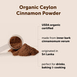 Micro Ingredients Organic Ceylon Cinnamon Powder, 8 oz | Sri Lanka Source | True Cinnamon for Spice & Seasoning | Great for Baking, Cooking, & Drinks
