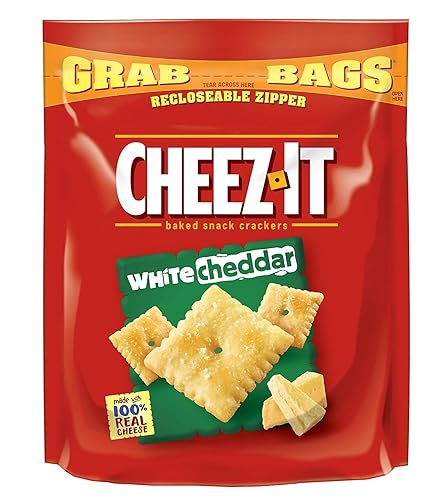 Cheez-It 24402298 Grab Bags Crackers White Cheddar 7 oz. 6/Pack (KEE11621)