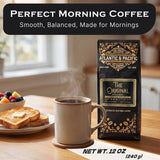 A&P Coffee Original Medium Roast Whole Bean Coffee, 12 oz, 100% Arabica Coffee Beans, Classic Smooth Flavor, Fresh Roasted Blend, Rich Aroma, Ideal