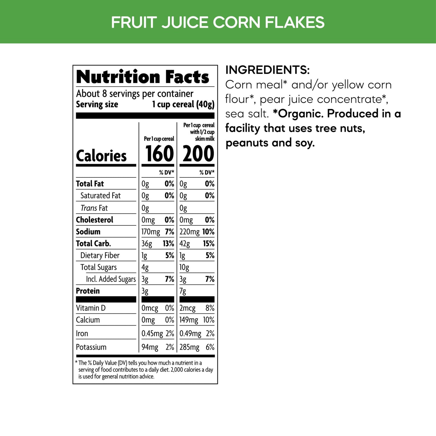 Nature's Path Organic Corn Flakes Cereal, 26.4 oz Eco Pac Bags