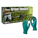 Green Monkey Watson Gloves 4 MIL Disposable Nitrile Glove - Landfill Biodegradable, Powder-Free, 100 Gloves/Box