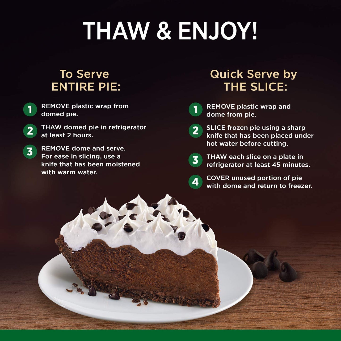Marie Callenders Marie Callender's Chocolate Satin Pie Frozen Dessert, 25.6 OZ