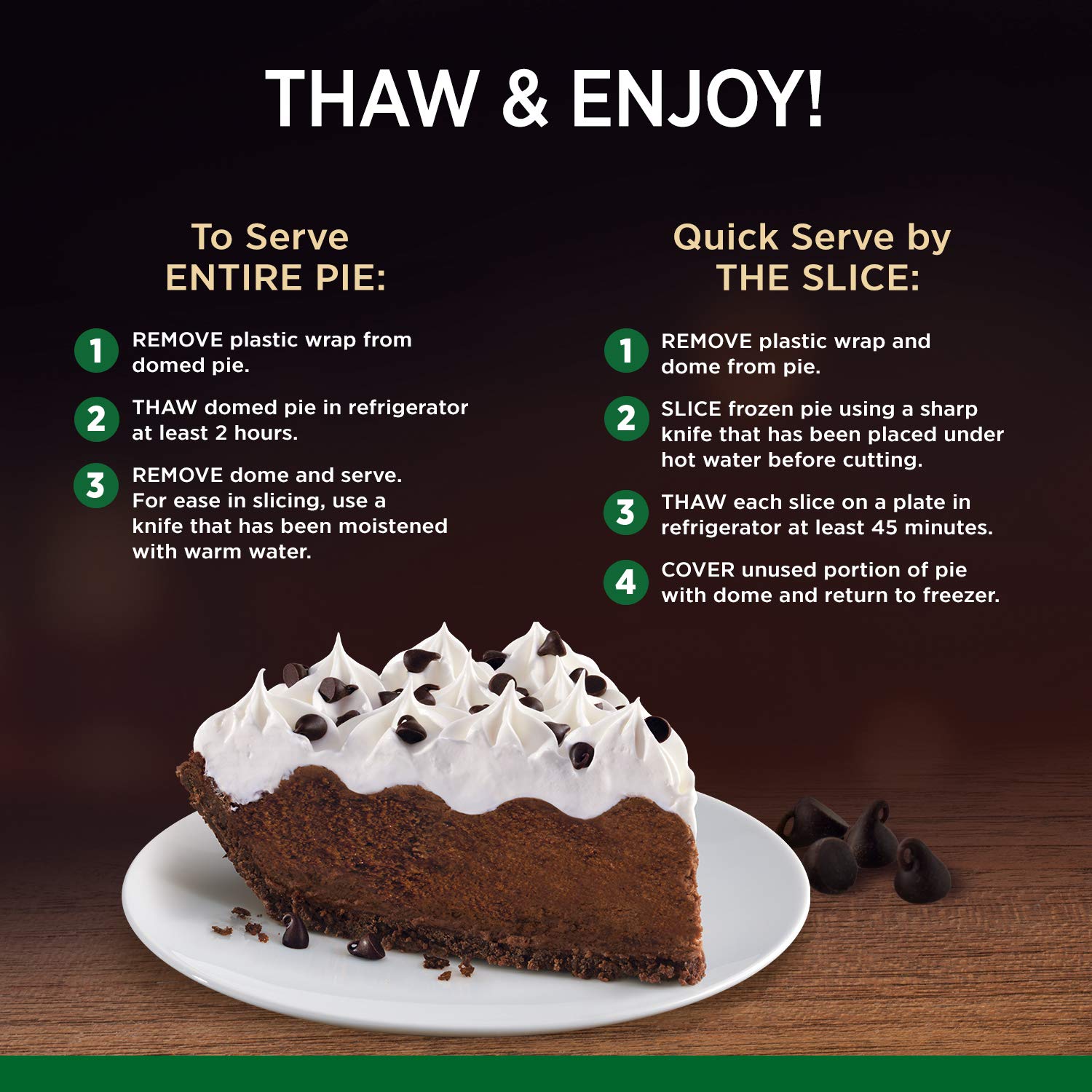 Marie Callenders Marie Callender's Chocolate Satin Pie Frozen Dessert, 25.6 OZ