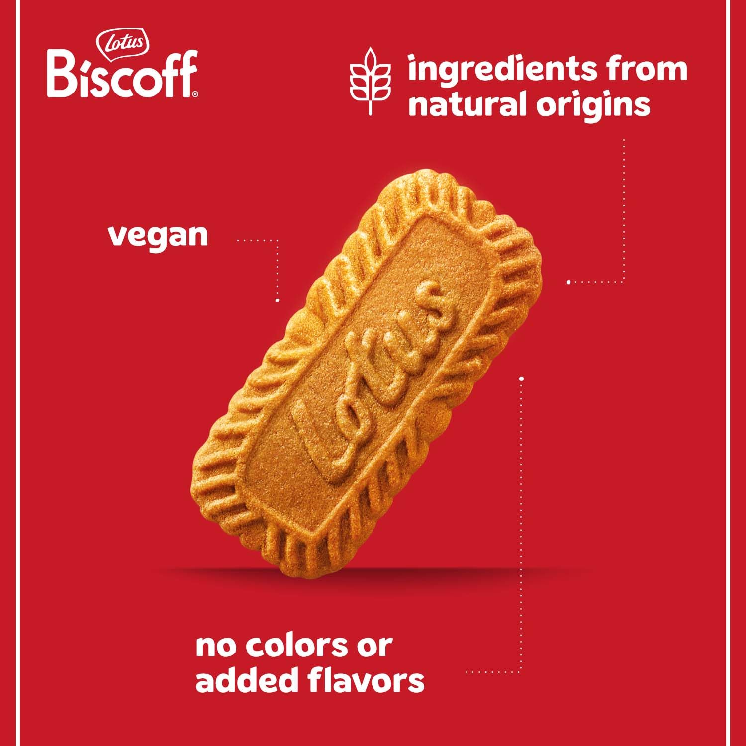 Lotus Biscoff Cookies, Caramelized Biscuit Cookie Snack, 128 Cookies, Vegan, (64 Count of 2 Pack)