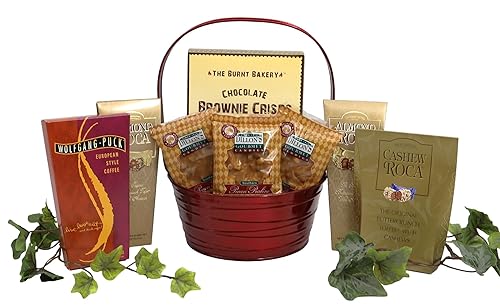 Gift Basket Village - The Classy Gourmet Gift Box: Brownie Crisps, Roca Candies, Coffee Mix, Pecan Candies, Elegant Treats, Handcrafted in the USA