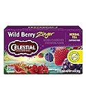 Celestial Seasonings Wild Berry Zinger Herbal Tea, Caffeine Free, 20 Tea Bags Box