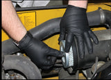 Golden Protective Services Outlet The Max Diesel, Industrial Black Nitrile Powder Free Gloves, 6 mil (Price is Per Box) (XXL)