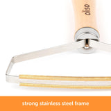 oliso Wool Mat Cleaning Tool - Brass Lint Remover for Quilting & Sewing - Cleans Wool Pressing Mats, Upholstery & More