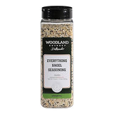Organic Everything Bagel Seasoning, 19 oz - USDA Certified Organic Everything Seasoning Blend with Sesame, Poppy, Garlic & Onion, by Woodland Gourmet