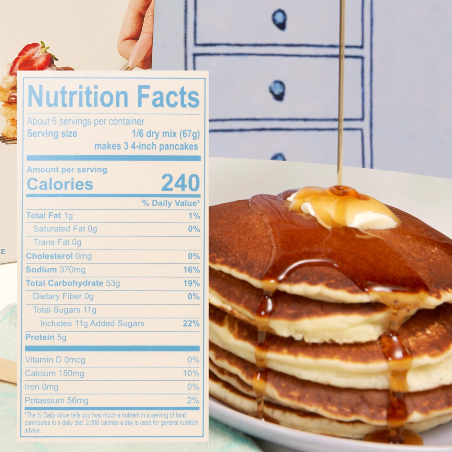 Cravings by Chrissy Teigen Pancake and Waffle Mix, Gluten free, Buttermilk Mochi Pancake & Waffle Mix, 3 Ingredients Mix, Makes 18 Pancakes, 14.2 oz (Pack of 6)