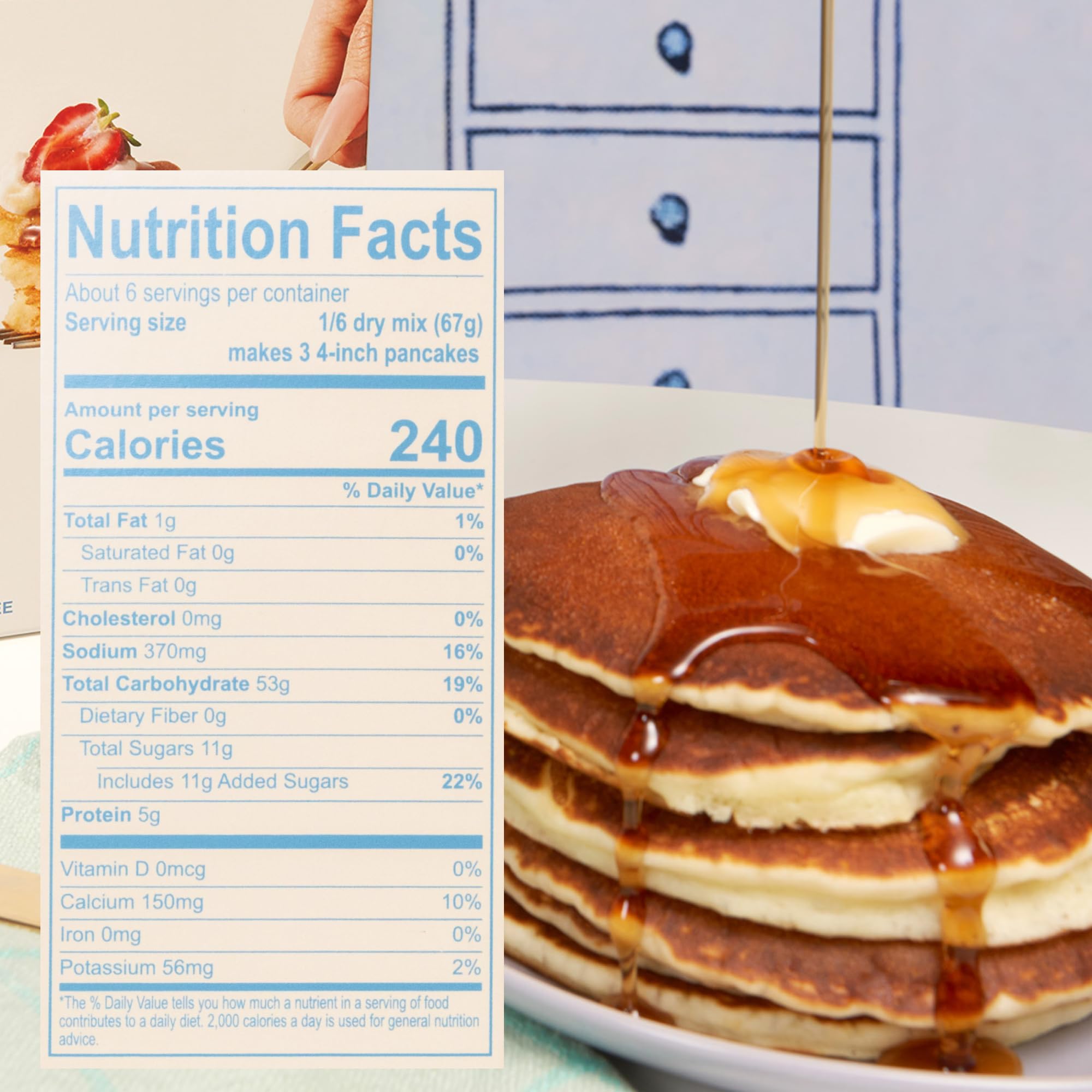 Cravings by Chrissy Teigen Pancake and Waffle Mix, Gluten free, Buttermilk Mochi Pancake & Waffle Mix, 3 Ingredients Mix, Makes 18 Pancakes, 14.2 oz (Pack of 6)