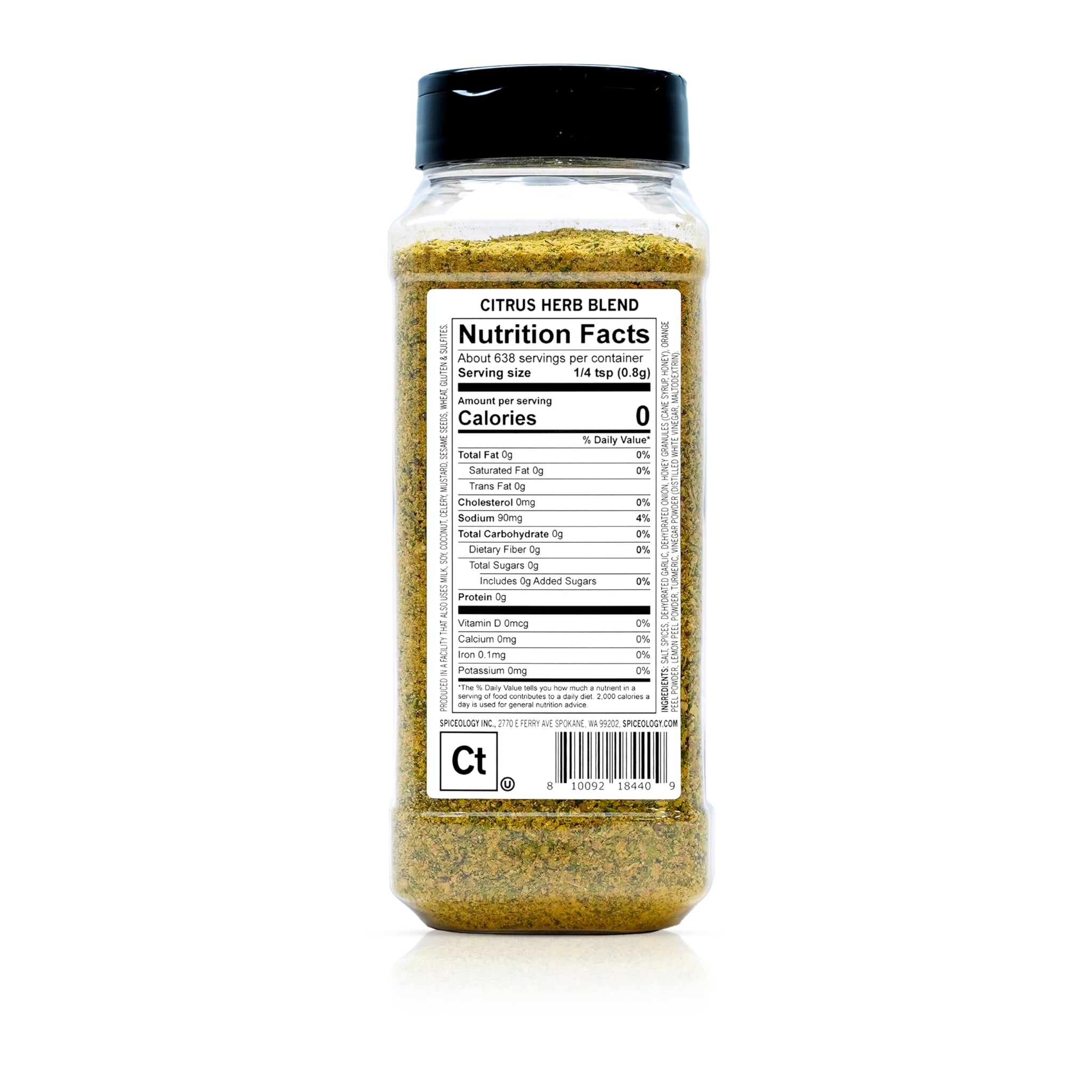 Spiceology - Citrus Herb Seasoning - Bright & Savory Herb Rub for Chicken, Fish, Roasted Veggies, Pasta & Marinades - Fresh-Ground, Chef-Crafted
