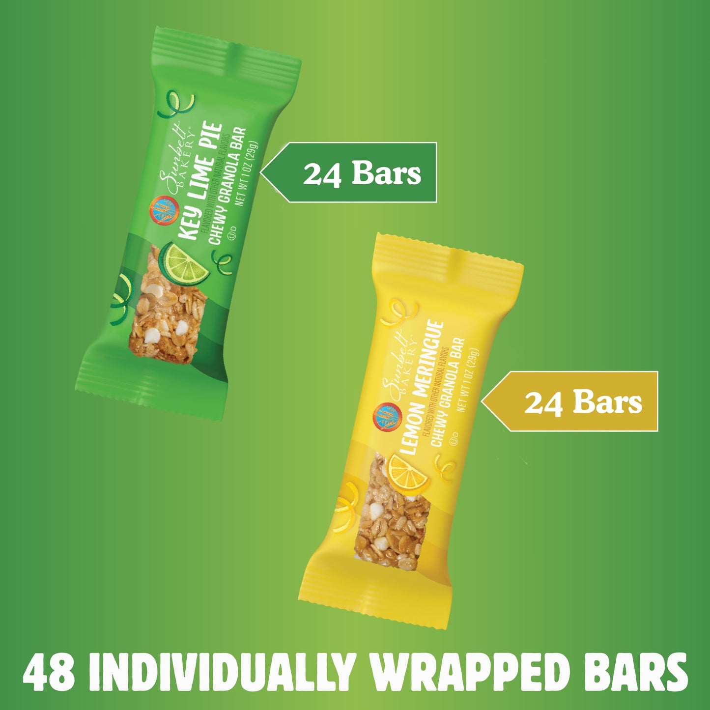 Sunbelt Bakery Spring Seasonal Pack, 2 Flavor Chewy Granola Bar Variety Pack, 48 Bars, 49.62 oz
