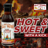 Lem’s Meat Varnish BBQ Sauce 12 oz Bottle Sweet Hot Barbecue Sauce 2-pack