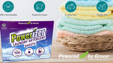 Powerizer Laundry Detergent Sheets - Up to 100 Loads |Eco-Friendly, Biodegradable, Plant-Based, Concentrated, No Plastic Jugs