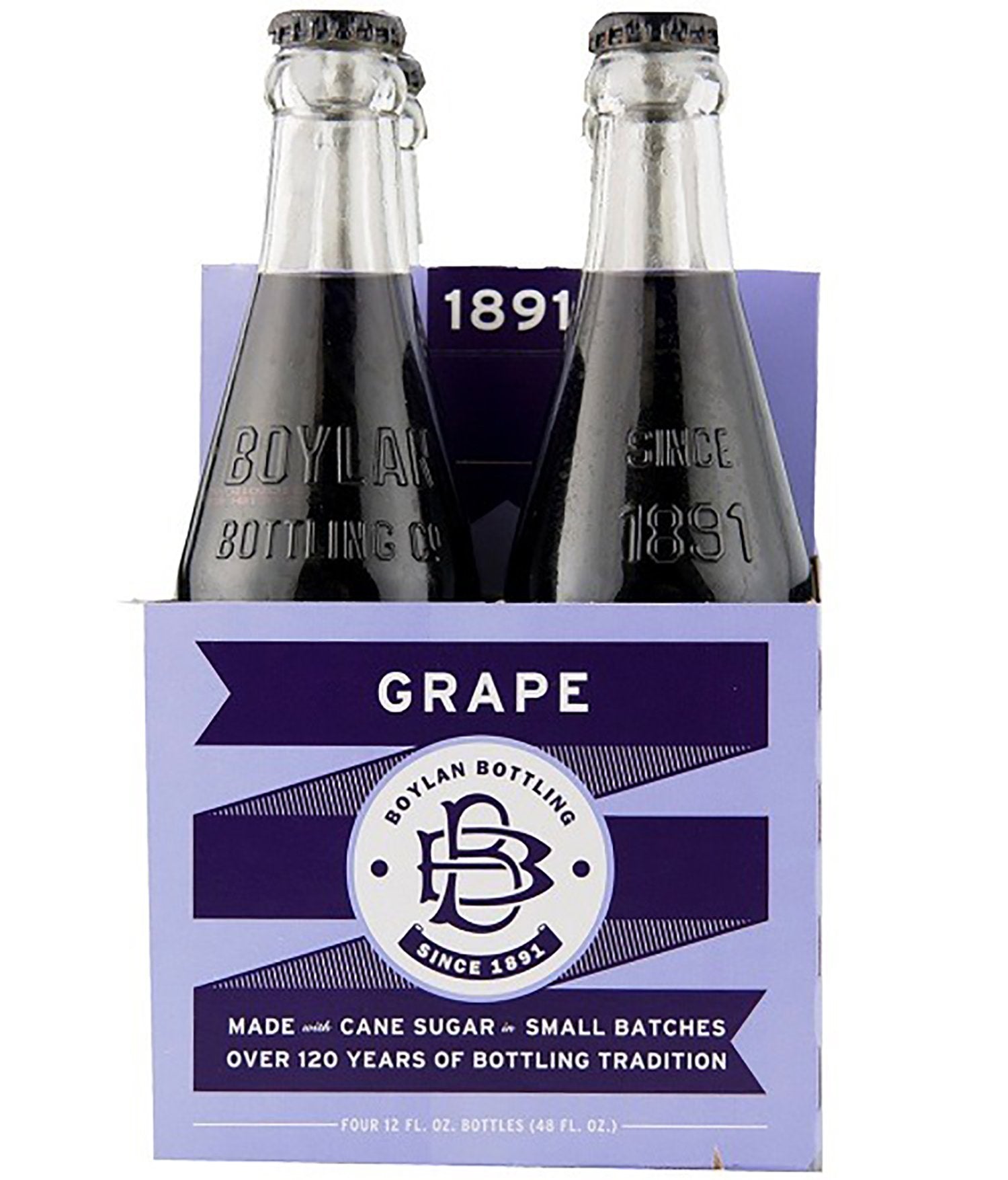 Boylan Grape Soda, 12 fl oz, 12 Count