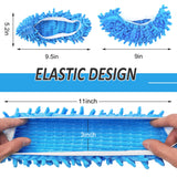 10 Pcs Shoes Cover Dust Duster, Washable Mop Slippers Shoes for Floor Cleaning, Reusable Microfiber Duster Mops for House, Office, Bathroom, Kitchen