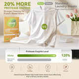 Laundry Detergent Sheets 80 Loads Stain-Fighting Enzymes - Plant Powered Fragrance Microcapsules Eco-Friendly Laundry Soap Sheets - Home or Travel