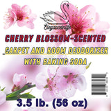 Eleganceinlife Cherry Blossom-Scented Carpet and Room Deodorizer with Baking Soda, 3.5 lb. (56 oz)
