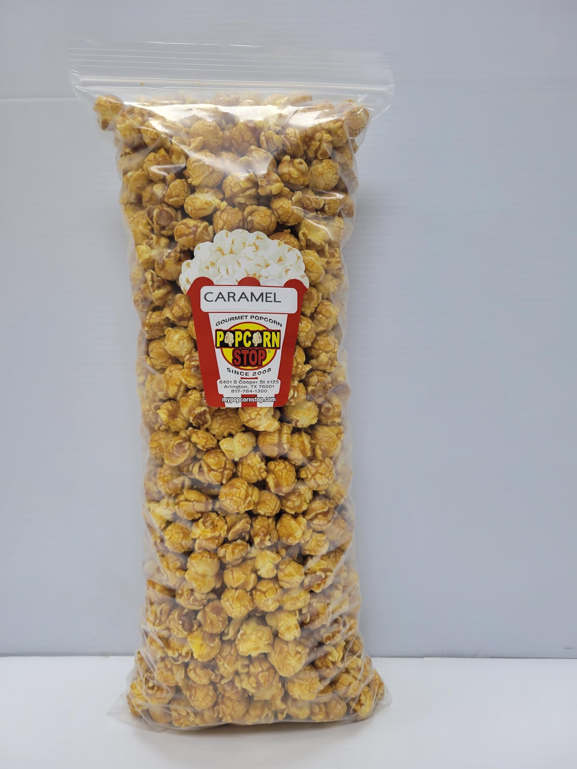 Popcorn Stop Caramel Flavored Popcorn | 29 oz Bulk Bag (2 lbs) | Gourmet Sweet Snack for Holidays, Parties, and Refilling 32 oz Containers | Fresh