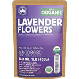 Lavender Tea 1LB (16Oz) 100% Certified Organic| Lavender Flowers Dried | Loose Lavender Tea| Perfect for Tea, Baking, Lemonade, DIY Beauty, Sachets