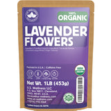 Lavender Tea 1LB (16Oz) 100% Certified Organic| Lavender Flowers Dried | Loose Lavender Tea| Perfect for Tea, Baking, Lemonade, DIY Beauty, Sachets