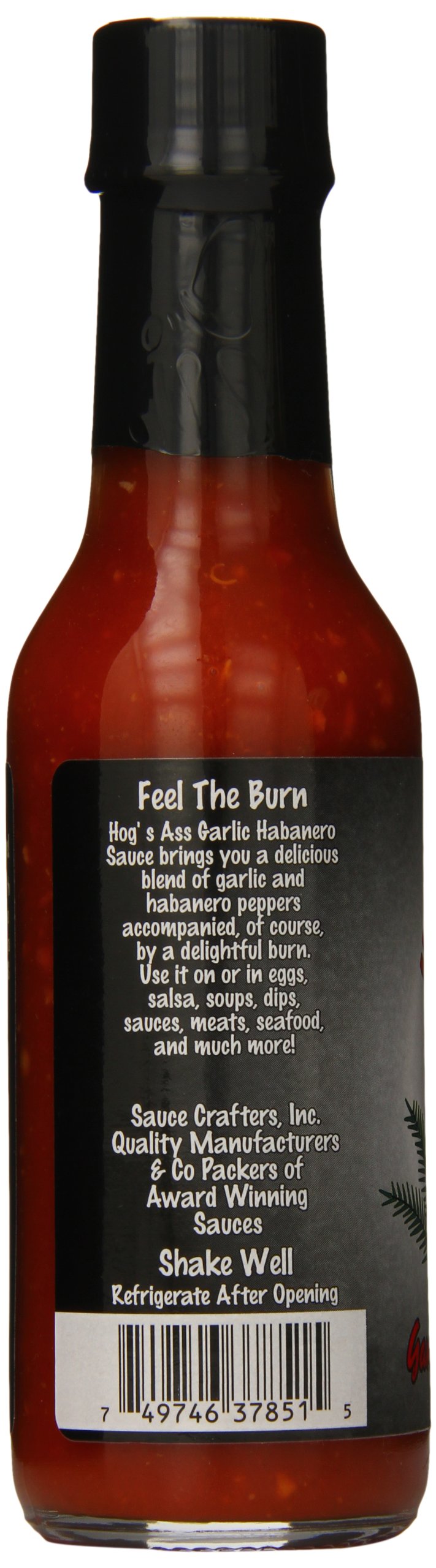 Hog's Ass Garlic Habanero Hot Sauce, 5oz