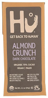 Hu Kitchen Organic Almond Crunch Dark Chocolate Bar, 2.1 OZ