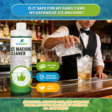 LULUGLITTER Ice Machine Cleaner and Descaler 16 fl oz - Ice Maker Cleaner and Descaler - Compatible with All Major Brands (Scotsman, KitchenAid