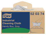 Tork Industrial Cleaning Cloth Gray W7, One-at-a-Time Dispensing, 1 x 210 Cloths, 520374