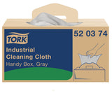 Tork Industrial Cleaning Cloth Gray W7, One-at-a-Time Dispensing, 1 x 210 Cloths, 520374