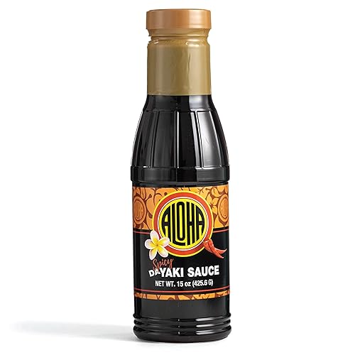 Aloha Shoyu - Spicy Da Yaki Sauce - Sweet Heat for Marinade or Glaze - Made In Hawaii - 15 oz. Bottle