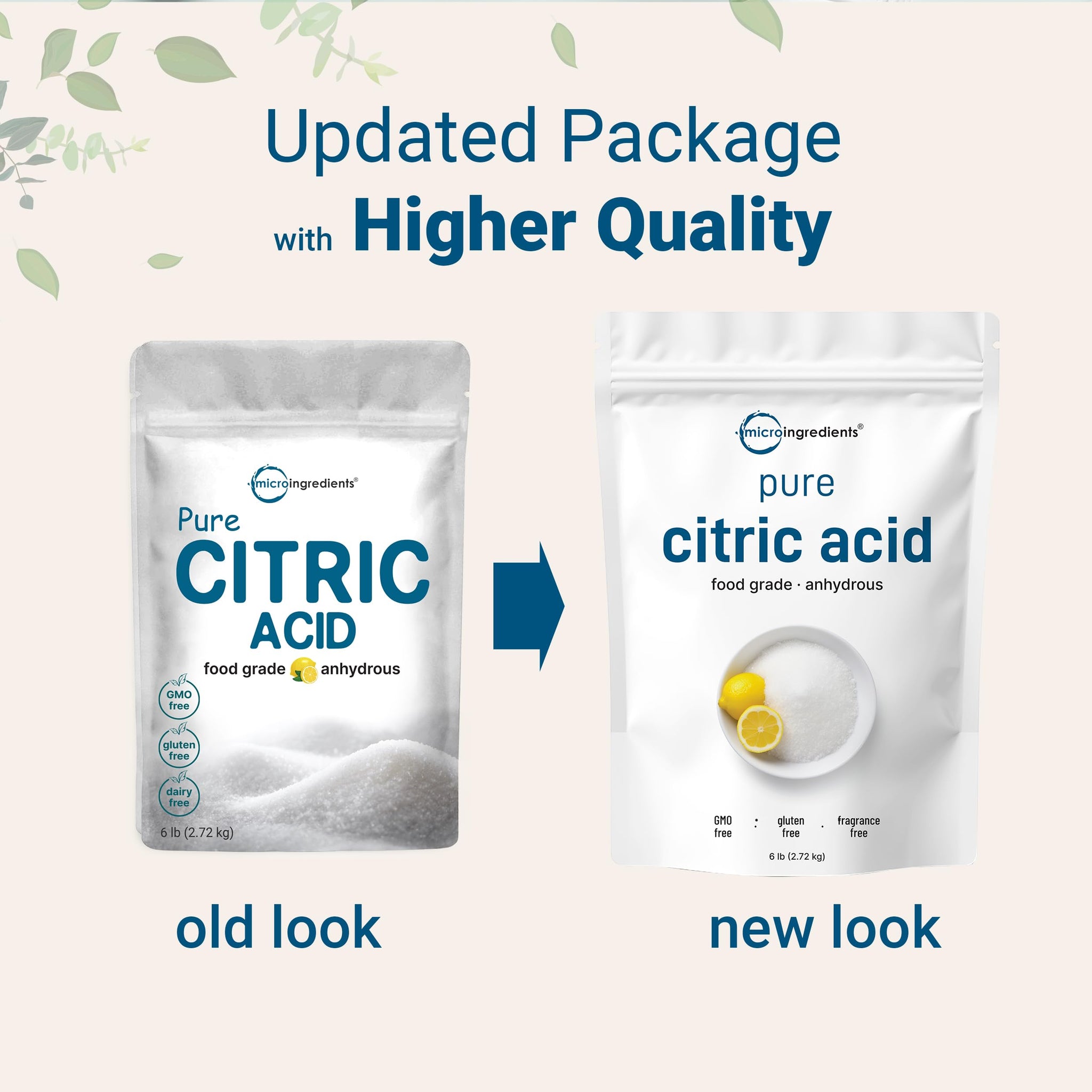 Citric Acid 6 Pounds, Food Grade, Fine Granular Powder | 100% Pure, Concentrated Anhydrous Form | Natural Preservative + Great for Cooking, Cleaning