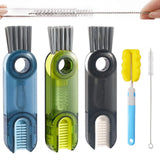 5 Pcs Bottle Brush Set, Cleaning Brush for Glass Water Bottles, Baby Bottle Brush, Dish Brush Straw Cleaner Brush Mini Pipe Cleaners, Gifts for Women