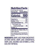LiteZout 100% Concord Grape Juice, 10oz, (24 pack), by