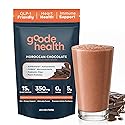 Goode Health Meal Replacement Shake, Moroccan Chocolate - 30g Plant-Based Protein, 180 Cal Per Serving - High Fiber, Zero Sugar, No Artificial