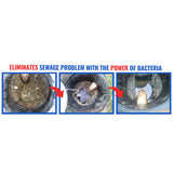 B.O.S.S. Septic Tank Treatment - 12.5oz Powder - 24 Drain or 5 Septic Doses - Patented Bacterial Enzyme - 100% Treats Odors Clogs Backups Pumpouts