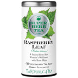 The Republic of Tea - Raspberry Leaf SuperHerb Tea Tin, 36 Herbal Tea Bags, Naturally Caffeine-Free