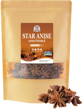 52USA Star Anise Whole, 4 Ounce (Pack of 1), NON-GMO Verified Chinese Star Anise Whole, Dried Star Anises Pods for Tea and baking