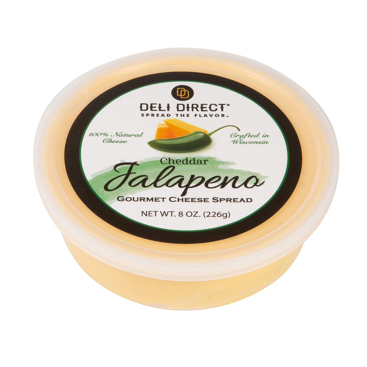 Cheese Spread, Shelf Stable, Wisconsin, Great as Snack Dips for Pretzels or Veggies, (1pk, Jalapeno)