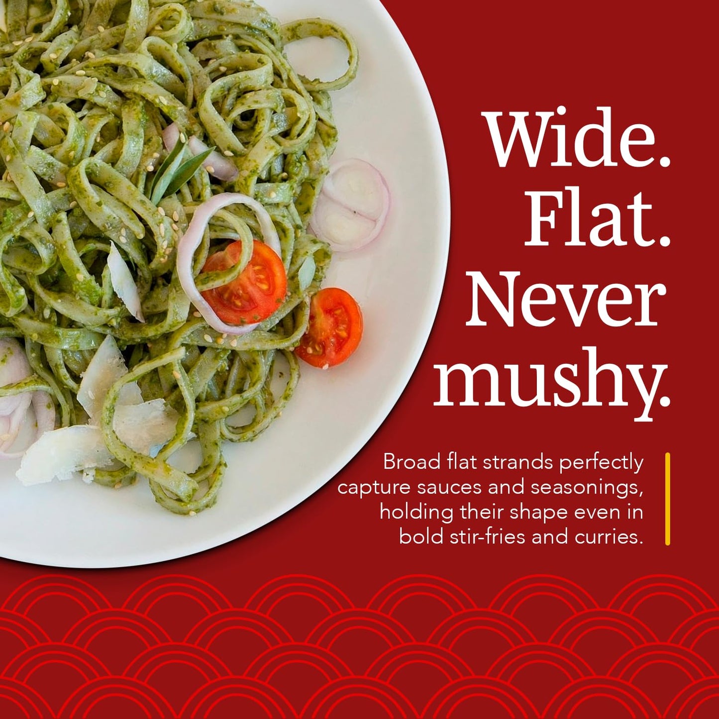 A Taste of Thai Linguine Rice Noodles | Restaurant-Quality Thai Flavor in Minutes | Vegan, Gluten-Free, Wheat Free, Non-GMO| Perfect for Stir-Fries