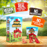 Fruit Snacks 3D Animals Gummy Candy Gift Box Snack, Kosher, Naturally Flavored, Made With Real Concentrated Fruit Juice, No Artificial Colors or