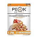 Peak Refuel Strawberry Cheesecake Bites 1-Pack | Freeze Dried Backpacking and Camping Food | Tasty Trail Treat | High Protein Snack Packs